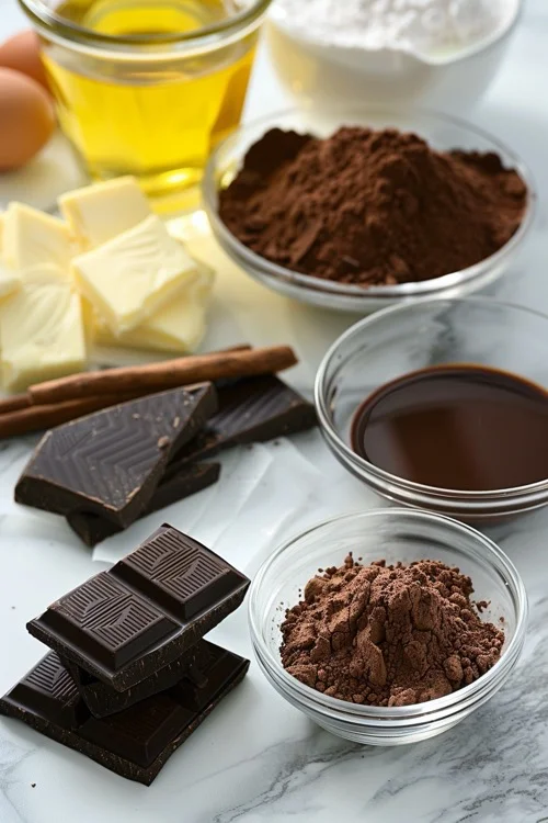 ingredientes Tarta de chocolate con bizcocho